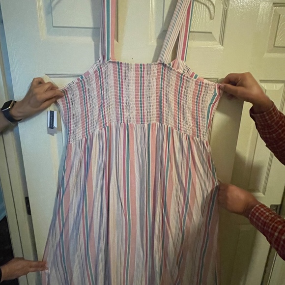 BP. Stripe Button Front Midi Dress (4XL) - Picture 9 of 13